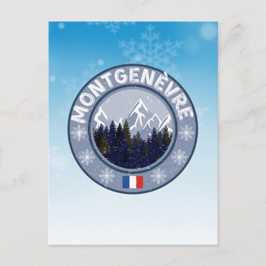 Montgenèvre Station de ski ポストカード (正面)