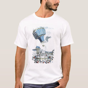 Montgolfierの兄弟の熱気球の上昇 Tシャツ