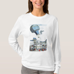 Montgolfierの兄弟の熱気球の上昇 Tシャツ