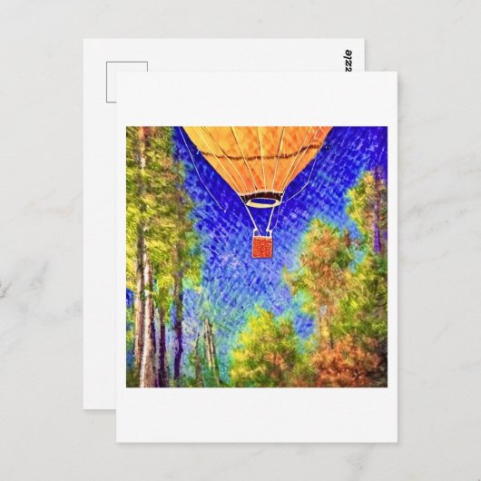 Montgolfière un ポストカード (正面/裏面)