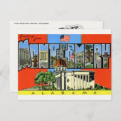 Montgomery, ALポストカードからの挨拶 ポストカード (正面/裏面)