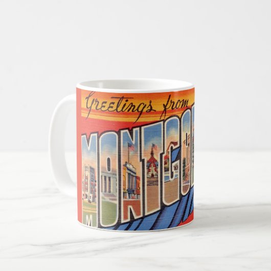 Montgomery AL Retro Mug コーヒーマグカップ (正面左)