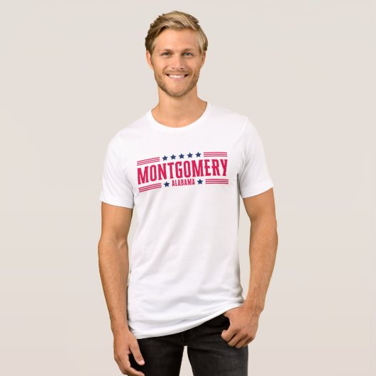 MONTGOMERY ALABAMA トライブレンドＴシャツ (正面全面)