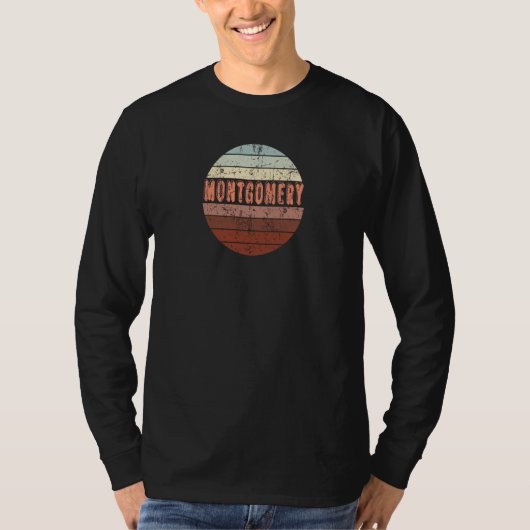 Montgomery Alabama Waikiki Beach Sunset 4 Distress Tシャツ (正面)