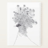 Month and Weekly Planner Crowned Pigeon  プランナー手帳 (裏面)