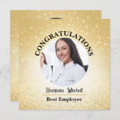 Month Award Cardの従業員パーソナライズされた: 招待状 (正面/裏面)