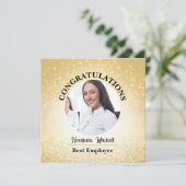 Month Award Cardの従業員パーソナライズされた: 招待状 (スタンド正面)