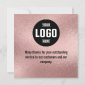 Month Award Cardの従業員パーソナライズされた: 招待状 (裏面)