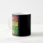 Month Cant Hold Our History 24 7 365 Black Junete コーヒーマグカップ (正面左)