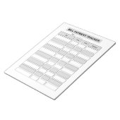 Monthly Bill Payment Tracker ノートパッド (アングル)