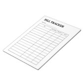 Monthly Bill Tracker Notepad ノートパッド (アングル)
