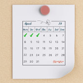 Monthly Bullet JournalカレンダーCrime Tracker Bujo ラバースタンプ