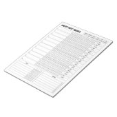 Monthly Clusion Tracker – ミニマルプランナーメモ帳 ノートパッド (アングル)