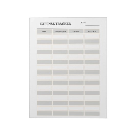 Monthly Expense Tracker  ノートパッド (回転)