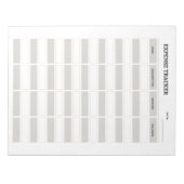 Monthly Expense Tracker  ノートパッド (正面)