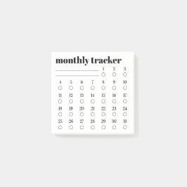 Monthly Habit Tracker Sticky Notes Pad ポストイット