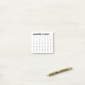 Monthly Habit Tracker Sticky Notes Pad ポストイット (デスク上)