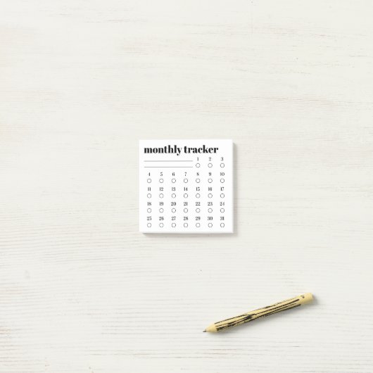 Monthly Habit Tracker Sticky Notes Pad ポストイット (デスク上)