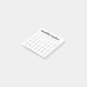 Monthly Habit Tracker Sticky Notes Pad ポストイット (アングル)