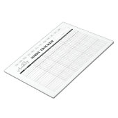 Monthly Habit Tracker White ノートパッド (アングル)
