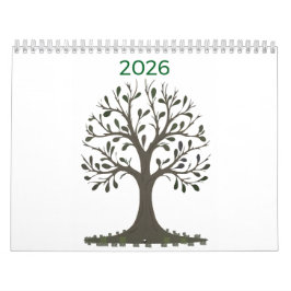 Monthly Wall Calendar - Change the Year カレンダー