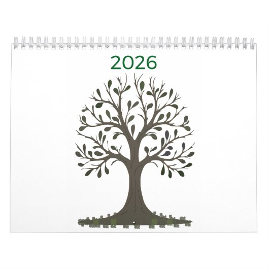 Monthly Wall Calendar - Change the Year カレンダー (カバー)