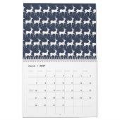 Monthly Wall Calendar - Change the Year カレンダー (3月 2027)