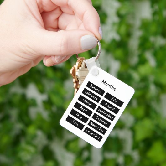 Months of the year キーホルダー (手)