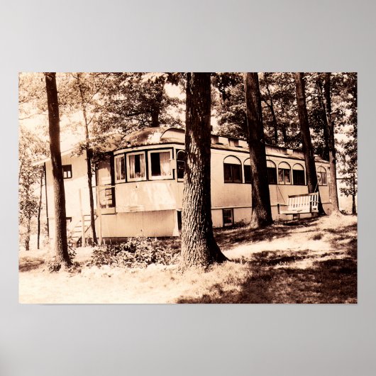 Monticello Indiana Vintage Shafer Lake ポスター (正面)