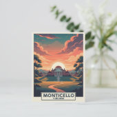 Monticello Virginia Travel ポストカード (スタンド正面)