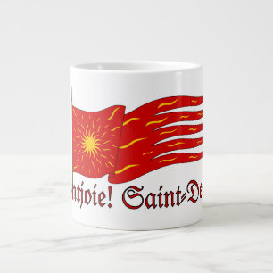 Montjoie! Saint-Denis! 赤いオリフランヌと太陽 ジャンボコーヒーマグカップ