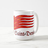 Montjoie! Saint-Denis! Red Oriflamme with Sun コーヒーマグカップ (正面右)