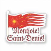 Montjoie! Saint-Denis! Red Oriflamme with Sun シール (正面)