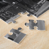 Montmartre、パリの白黒カフェ ジグソーパズル (側面)