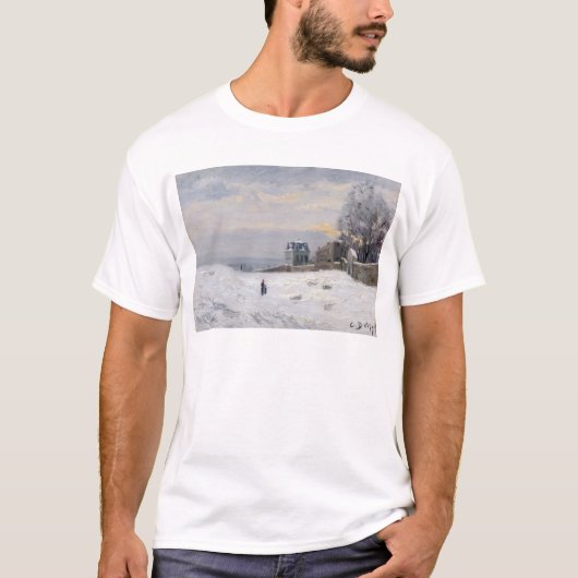Montmartre 1869年の雪 tシャツ (正面)