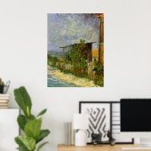 Montmartre Path with Sunflowers by Van ゴッホ. ポスター (ホームオフィス)