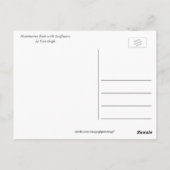 Montmartre Path with Sunflowers by Van ゴッホ. ポストカード (裏面)