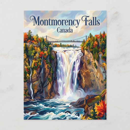 Montmorency Falls Canada ポストカード (正面)