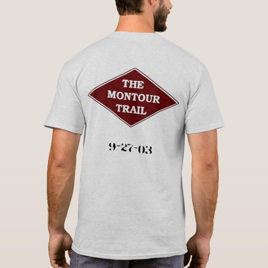 Montourの就任のワイシャツ2003年を旅行して下さい Tシャツ (裏面)