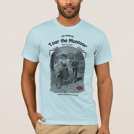 Montour 9の乗車のワイシャツを旅行して下さい tシャツ (正面)