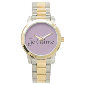 MONTRE DEUX TONS OR ARGENT JE T'AIME 腕時計
