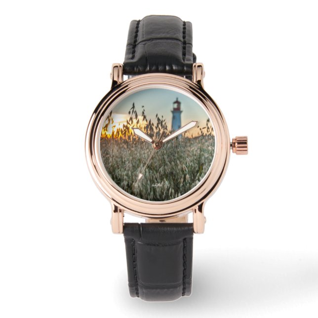 Montre d'un phare dans un champs 腕時計 (正面)