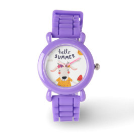 Montre Enfant Hello Summer Paillettes rouges 腕時計