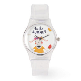 Montre Femme Hello Summer Sportive Silicon Rose 腕時計