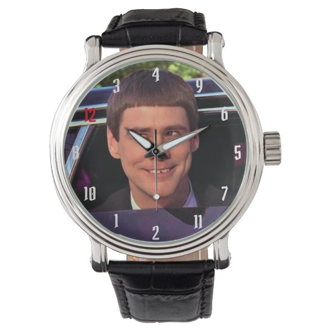 Montre Grande Horloge Ronde drôle 腕時計 (正面)