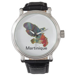 Montre Homme avec carte Martinique 腕時計