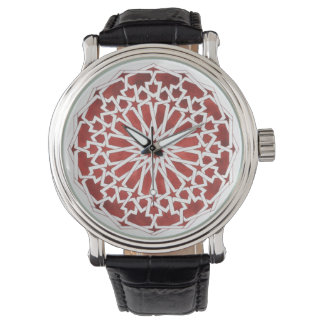 Montre Mosaïque marocaine rouge ALCAZAR 腕時計