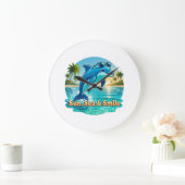 Montre Murale Dauphin Tropical – Sun, Sea & Smile ラージ壁時計 (ホーム)