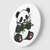 Montre Murale Panda – Design Adorable et Décoratio ラージ壁時計 (傾斜)