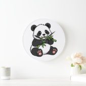 Montre Murale Panda – Design Adorable et Décoratio ラージ壁時計 (ホーム)